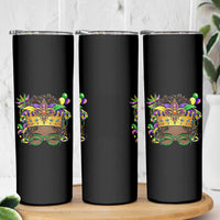 Mardi Gras Queen Skinny Tumbler Messy Pun Carnival Party