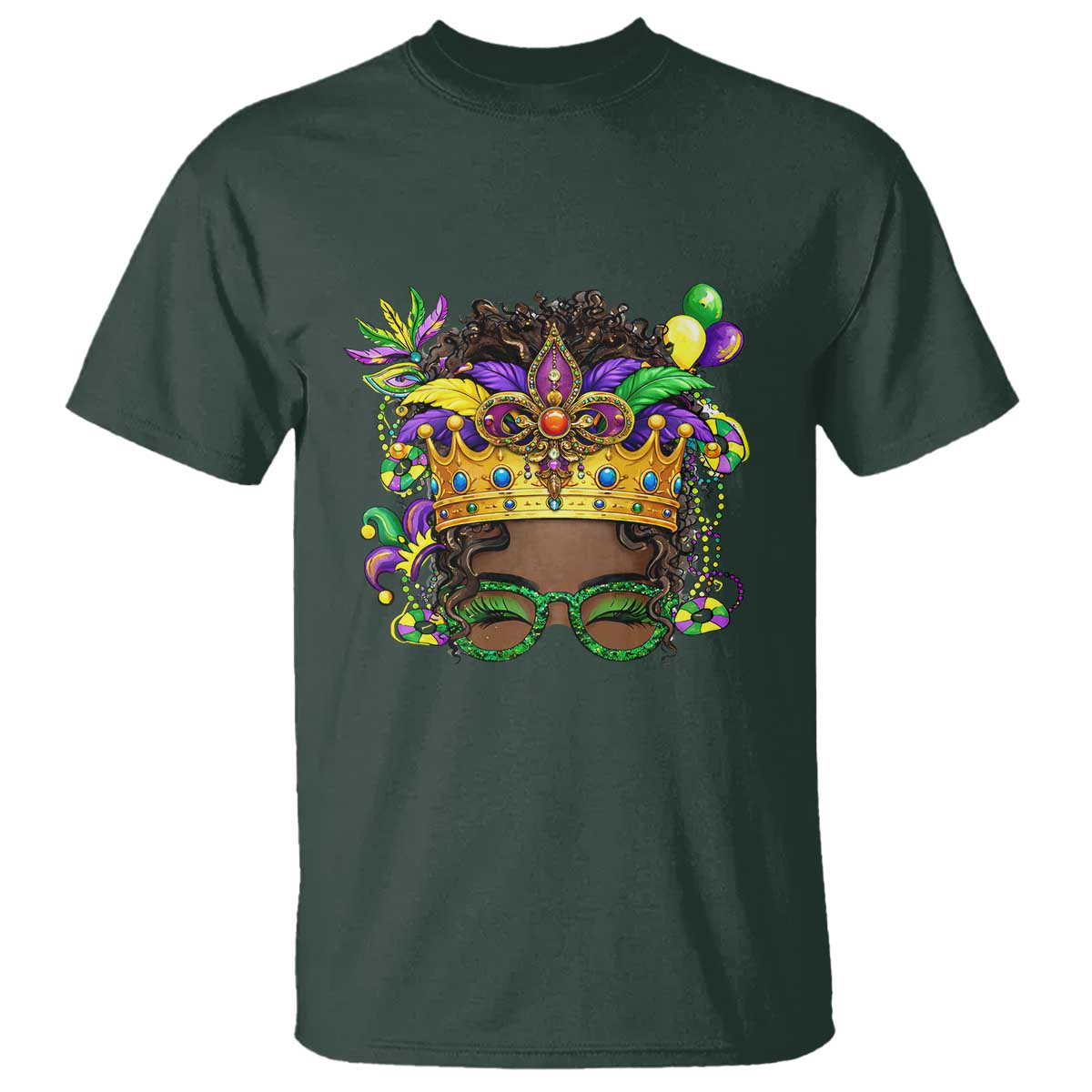 Mardi Gras Queen T Shirt Messy Pun Carnival Party