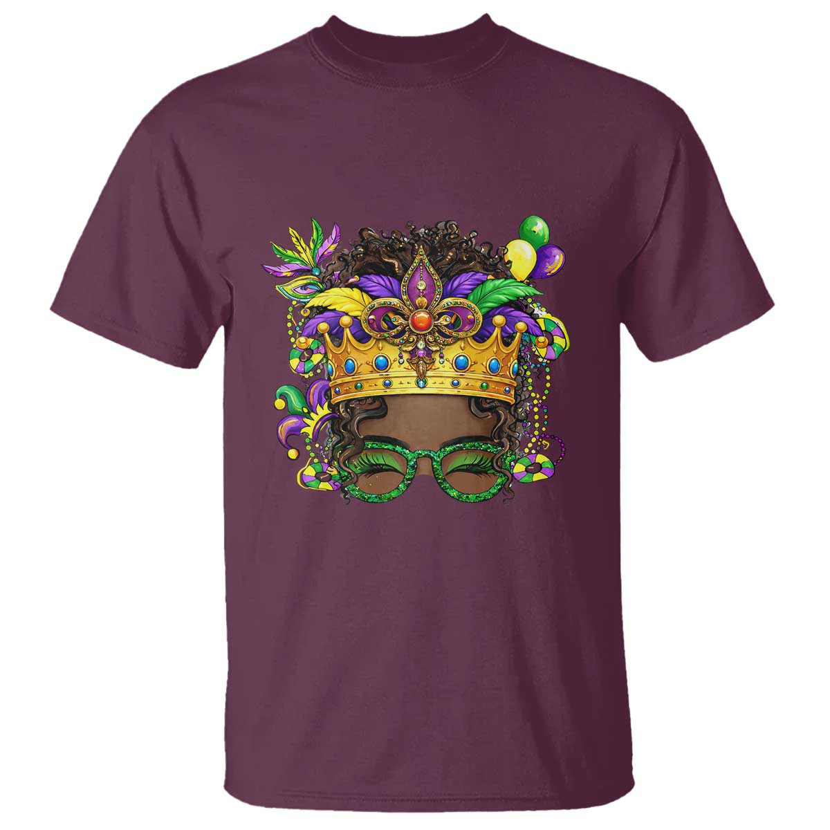 Mardi Gras Queen T Shirt Messy Pun Carnival Party