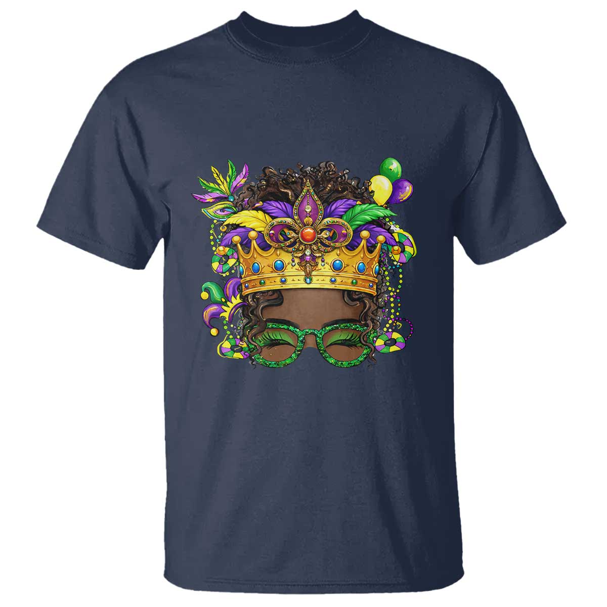 Mardi Gras Queen T Shirt Messy Pun Carnival Party