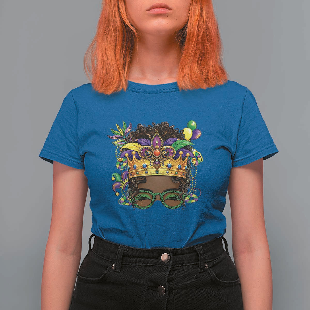 Mardi Gras Queen T Shirt For Women Messy Pun Carnival Party