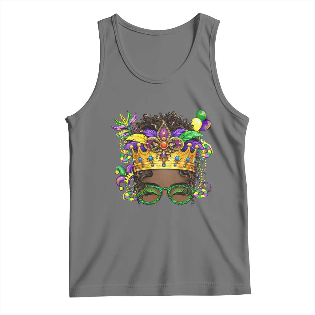 Mardi Gras Queen Tank Top Messy Pun Carnival Party