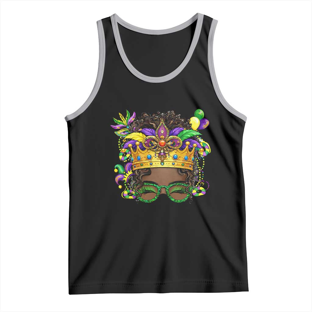 Mardi Gras Queen Tank Top Messy Pun Carnival Party