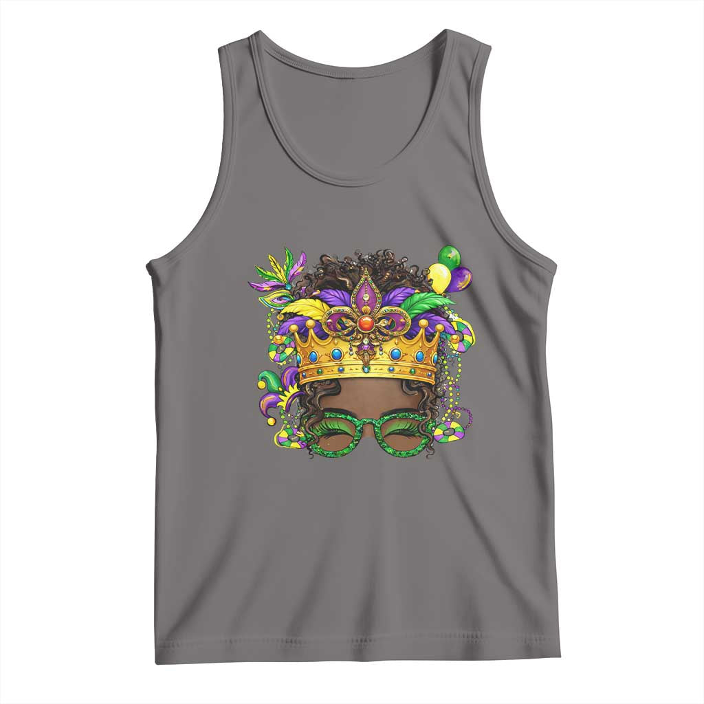 Mardi Gras Queen Tank Top Messy Pun Carnival Party