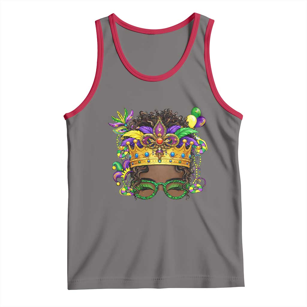 Mardi Gras Queen Tank Top Messy Pun Carnival Party