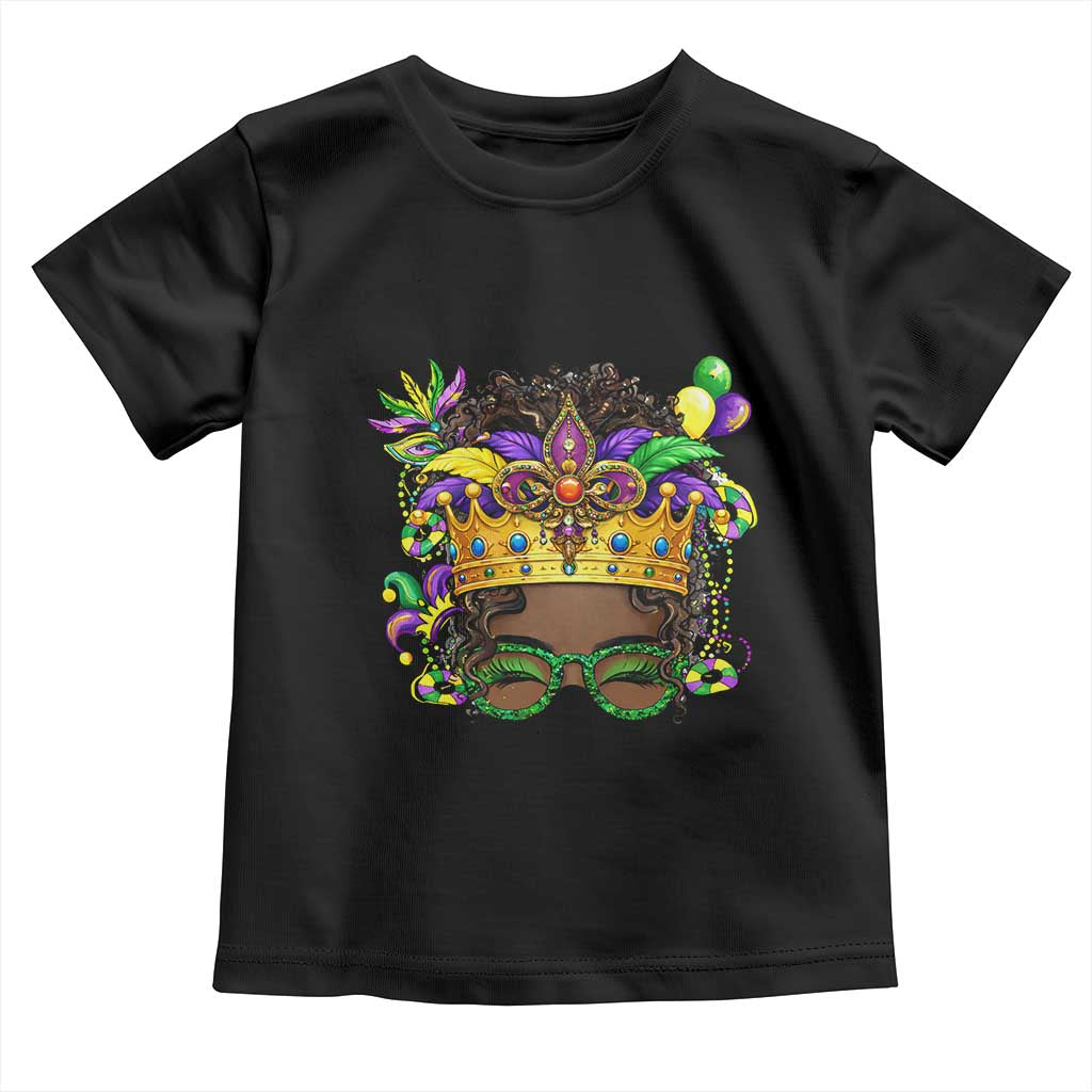 Mardi Gras Queen Toddler T Shirt Messy Pun Carnival Party