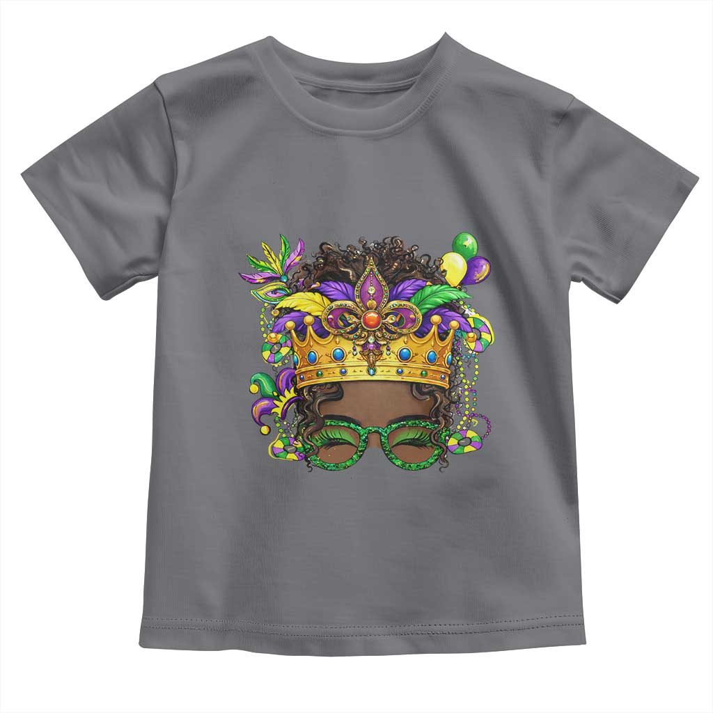 Mardi Gras Queen Toddler T Shirt Messy Pun Carnival Party