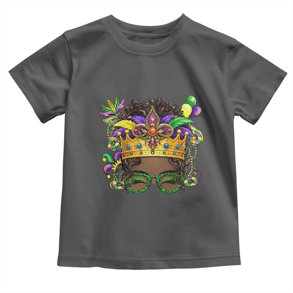 Mardi Gras Queen Toddler T Shirt Messy Pun Carnival Party