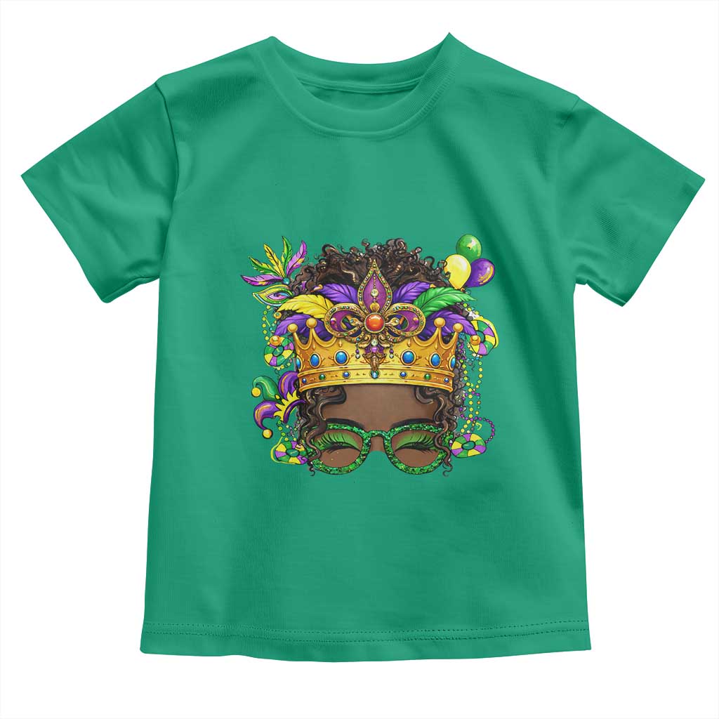 Mardi Gras Queen Toddler T Shirt Messy Pun Carnival Party