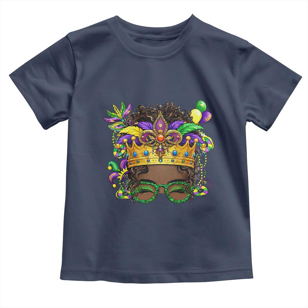 Mardi Gras Queen Toddler T Shirt Messy Pun Carnival Party