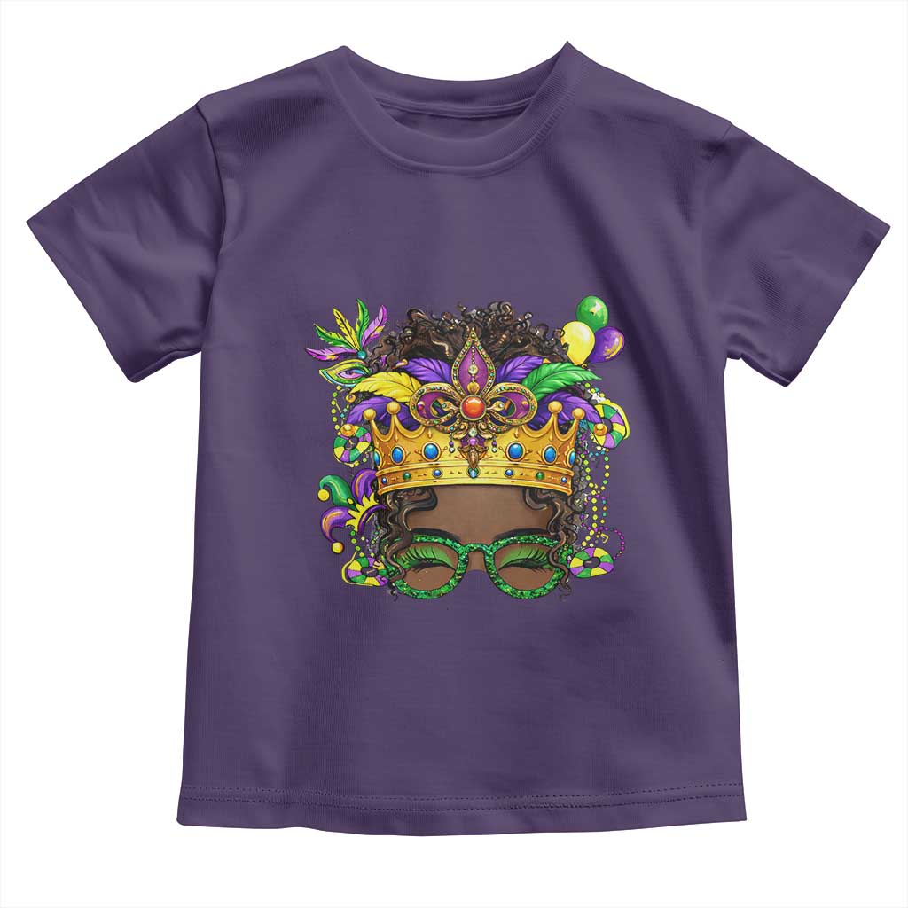 Mardi Gras Queen Toddler T Shirt Messy Pun Carnival Party