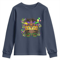 Mardi Gras Queen Youth Sweatshirt Messy Pun Carnival Party