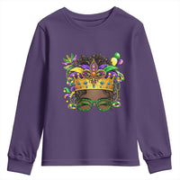 Mardi Gras Queen Youth Sweatshirt Messy Pun Carnival Party