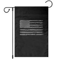 Everything is Fine Trust Your Government Garden Flag Funny Political Sarcastic American Flag