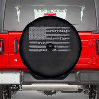 Everything is Fine Trust Your Government Spare Tire Cover Funny Political Sarcastic American Flag