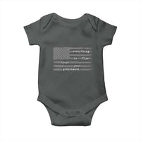 Everything is Fine Trust Your Government Baby Onesie Funny Political Sarcastic American Flag