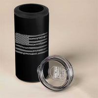 Everything is Fine Trust Your Government 4 in 1 Can Cooler Tumbler Funny Political Sarcastic American Flag