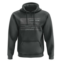Everything is Fine Trust Your Government Hoodie Funny Political Sarcastic American Flag