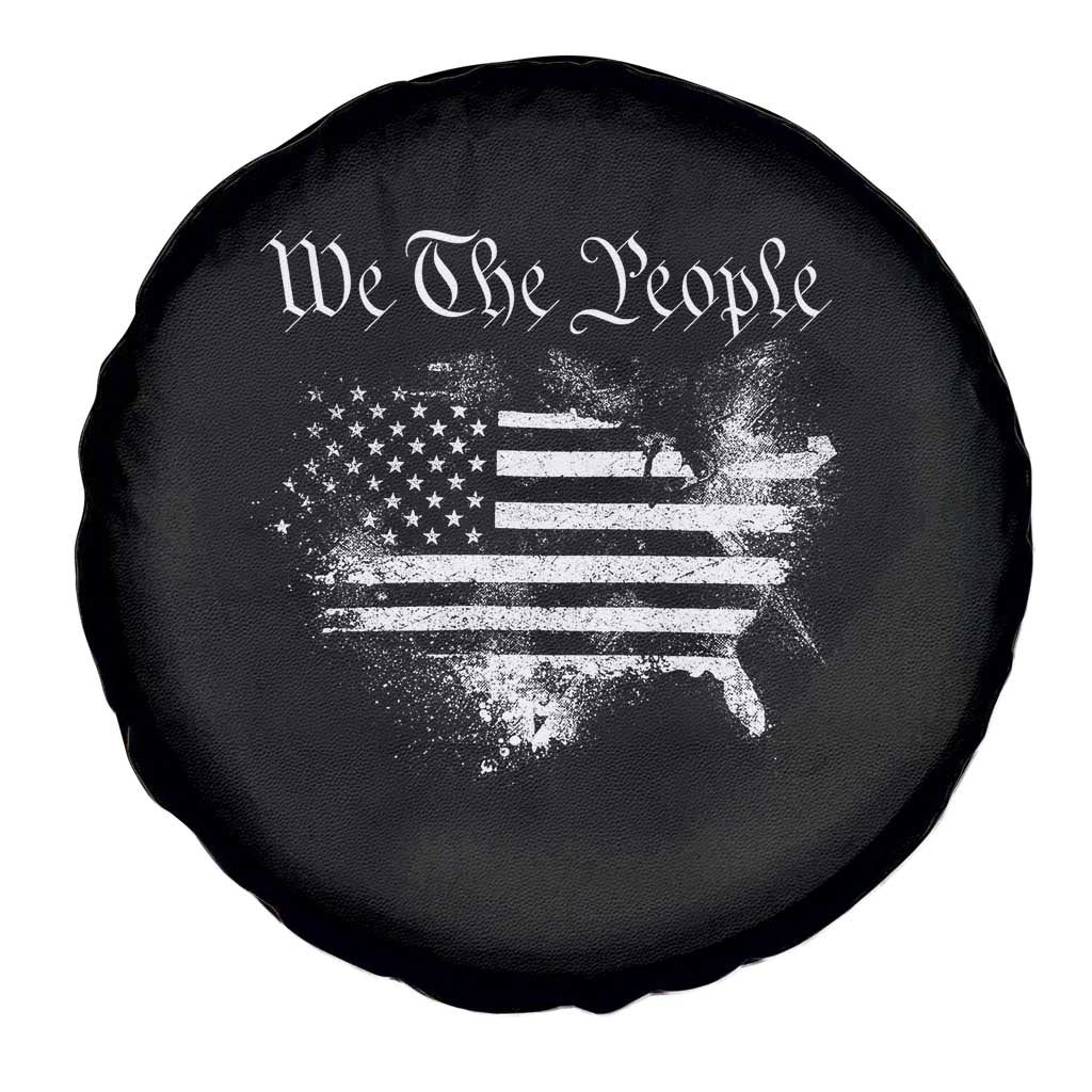 We The People Spare Tire Cover Vintage Grunge American Flag 4th of July 1776