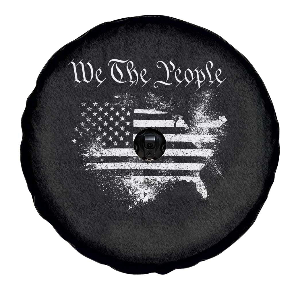 We The People Spare Tire Cover Vintage Grunge American Flag 4th of July 1776