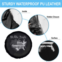 We The People Spare Tire Cover Vintage Grunge American Flag 4th of July 1776