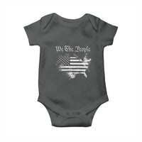 We The People Baby Onesie Vintage Grunge American Flag 4th of July 1776