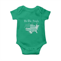 We The People Baby Onesie Vintage Grunge American Flag 4th of July 1776