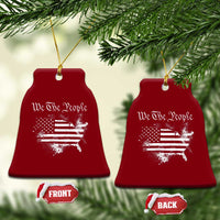 We The People Ceramic Ornament Vintage Grunge American Flag 4th of July 1776