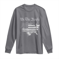 We The People Long Sleeve Shirt Vintage Grunge American Flag 4th of July 1776