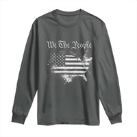 We The People Long Sleeve Shirt Vintage Grunge American Flag 4th of July 1776
