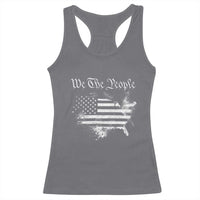 We The People Racerback Tank Top Vintage Grunge American Flag 4th of July 1776
