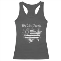We The People Racerback Tank Top Vintage Grunge American Flag 4th of July 1776
