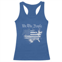We The People Racerback Tank Top Vintage Grunge American Flag 4th of July 1776