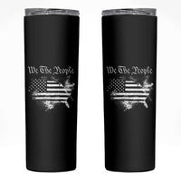 We The People Skinny Tumbler Vintage Grunge American Flag 4th of July 1776