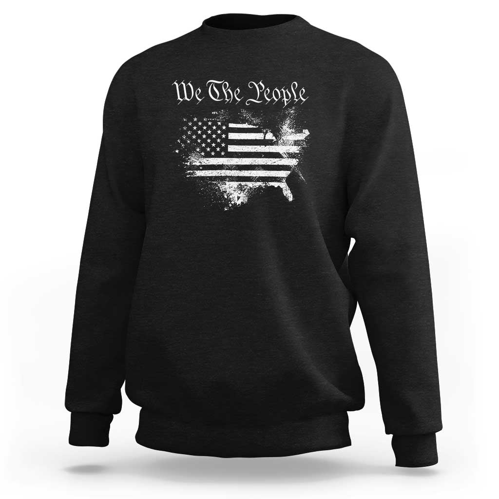 We The People Sweatshirt Vintage Grunge American Flag 4th of July 1776