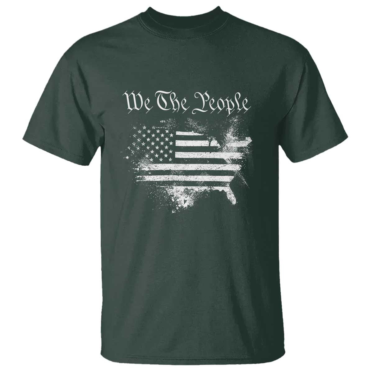 We The People T Shirt Vintage Grunge American Flag 4th of July 1776