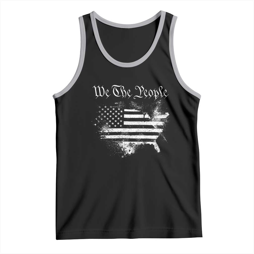 We The People Tank Top Vintage Grunge American Flag 4th of July 1776