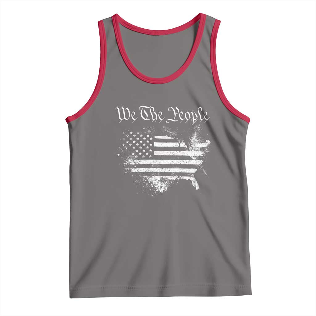 We The People Tank Top Vintage Grunge American Flag 4th of July 1776