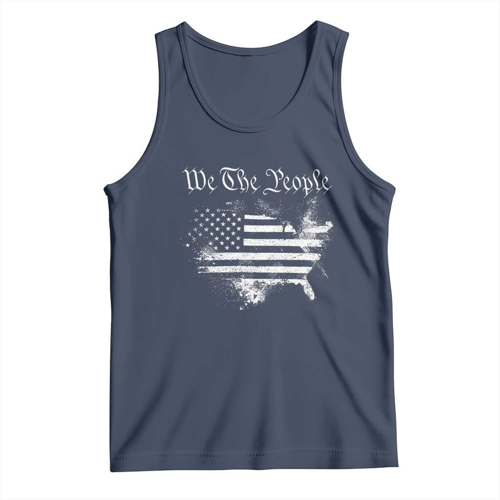 We The People Tank Top Vintage Grunge American Flag 4th of July 1776