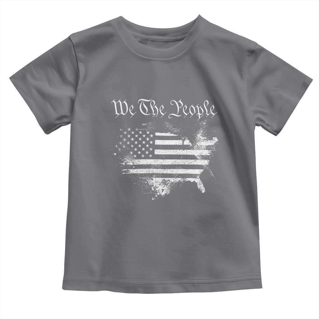 We The People Toddler T Shirt Vintage Grunge American Flag 4th of July 1776