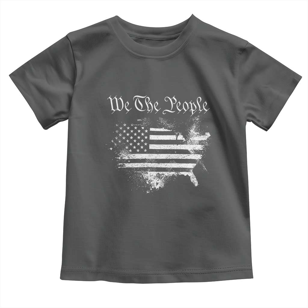 We The People Toddler T Shirt Vintage Grunge American Flag 4th of July 1776