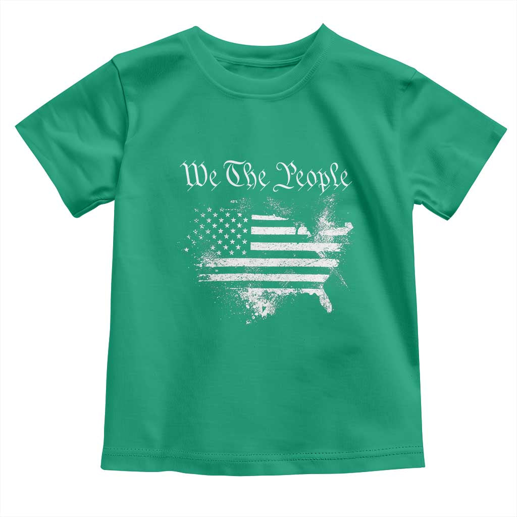 We The People Toddler T Shirt Vintage Grunge American Flag 4th of July 1776