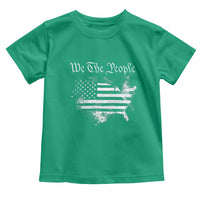 We The People Toddler T Shirt Vintage Grunge American Flag 4th of July 1776