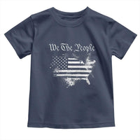 We The People Toddler T Shirt Vintage Grunge American Flag 4th of July 1776