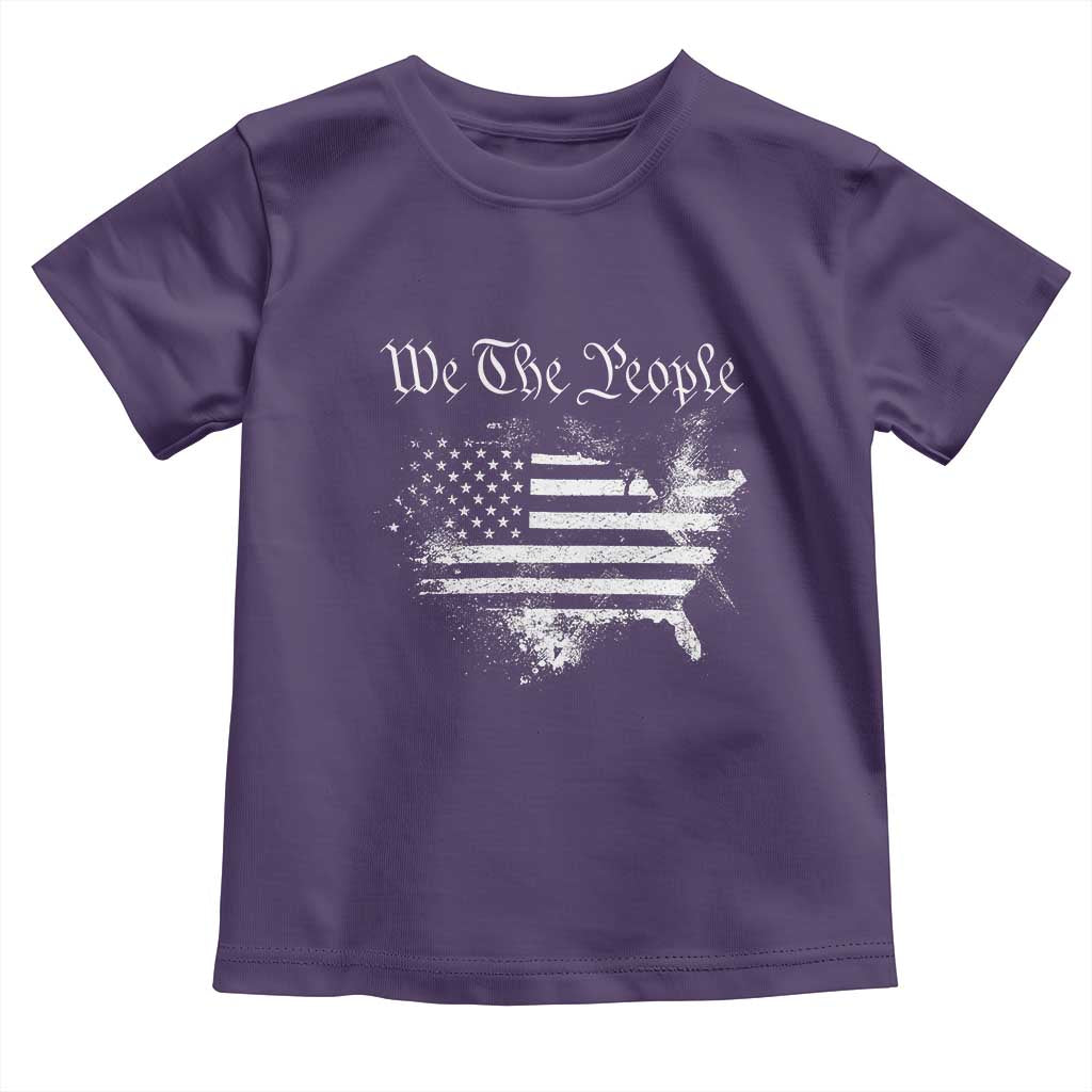 We The People Toddler T Shirt Vintage Grunge American Flag 4th of July 1776