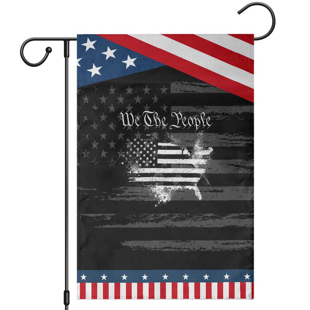 We The People Garden Flag Vintage Grunge American Flag 4th of July 1776