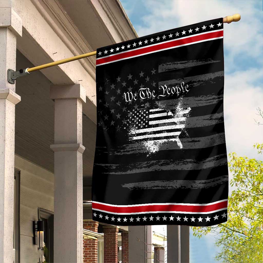 We The People Garden Flag Vintage Grunge American Flag 4th of July 1776