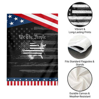 We The People Garden Flag Vintage Grunge American Flag 4th of July 1776