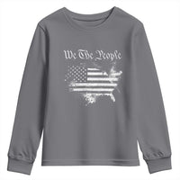 We The People Youth Sweatshirt Vintage Grunge American Flag 4th of July 1776