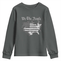 We The People Youth Sweatshirt Vintage Grunge American Flag 4th of July 1776